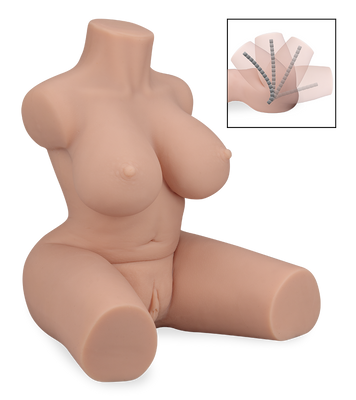 Amelia small bendable TPE sex torso