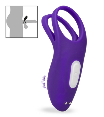Bucci vibrating double cock ring with clitoral stimulator