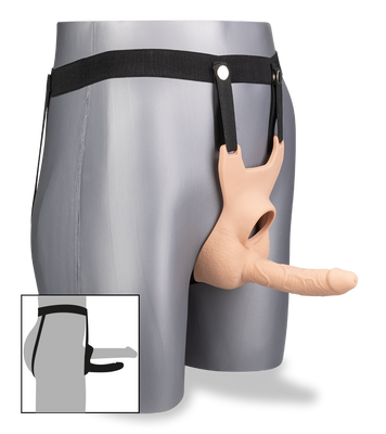 Double penetration dildo harness