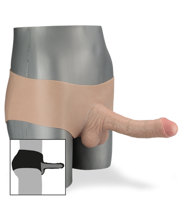 Fabio strap-on hollow second skin dildo realistic XXL