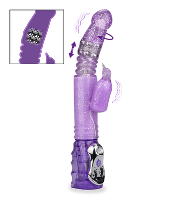 Glitter Penguin up and down rabbit vibrator