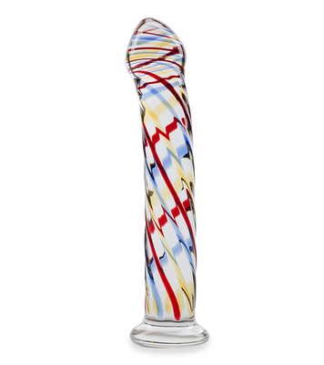 Hypnosis glass dildo