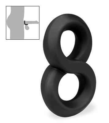 Julo medical-grade silicone double cock ring