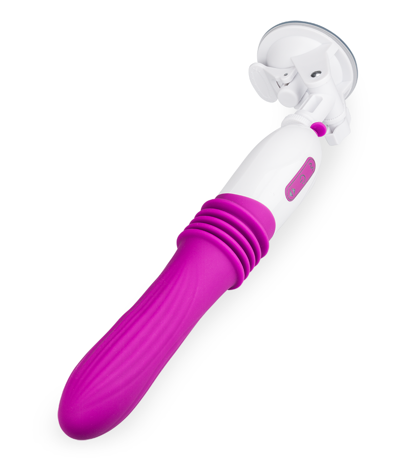 Large thrusting suction-cup vibrator
