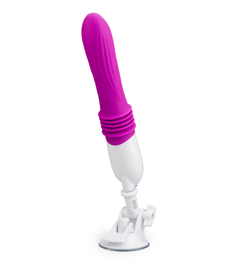 Large thrusting suction-cup vibrator