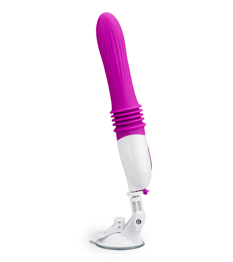 Large thrusting suction-cup vibrator