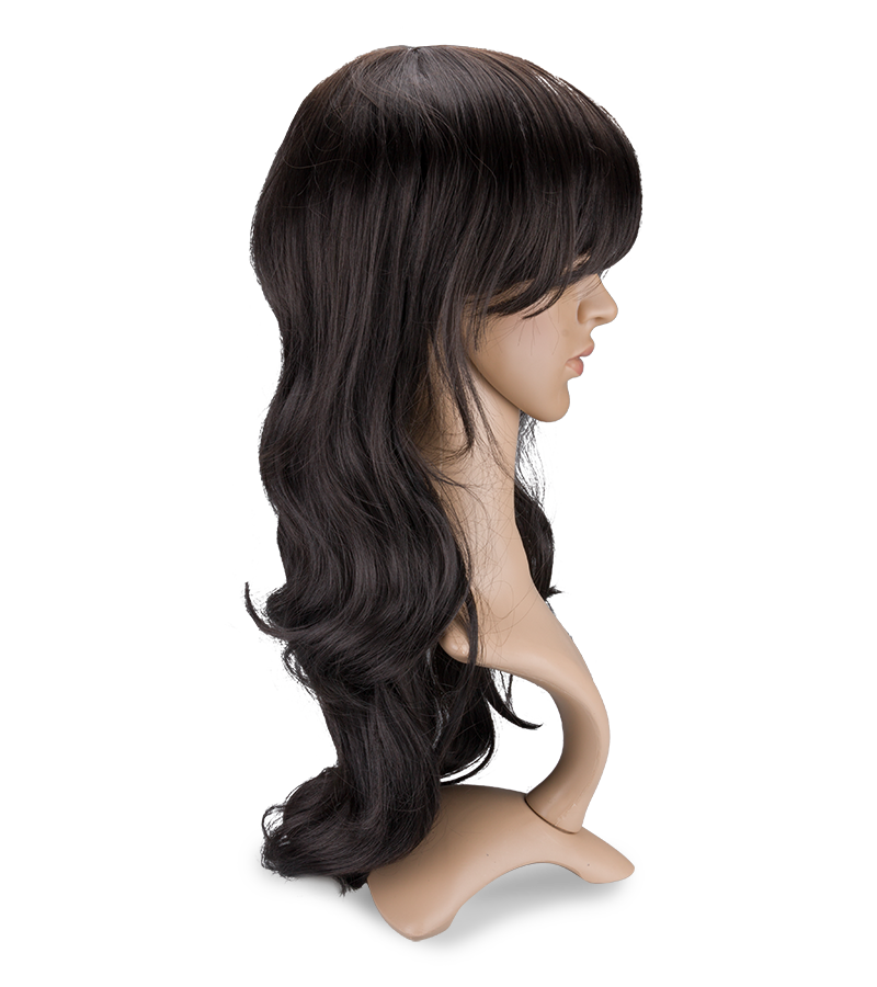 Long wavy brunette wig