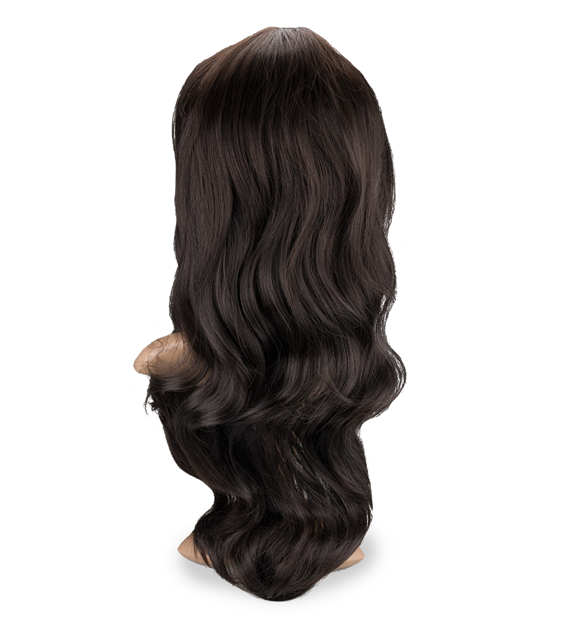Long wavy brunette wig