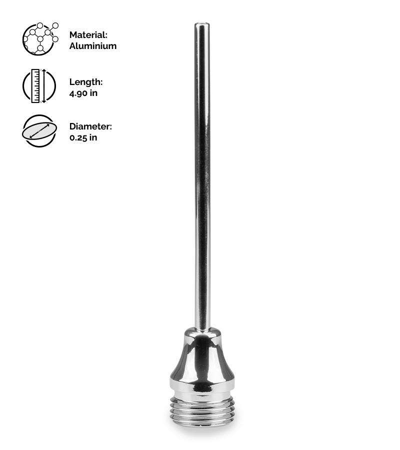 Narrow douche nozzle for anal enema