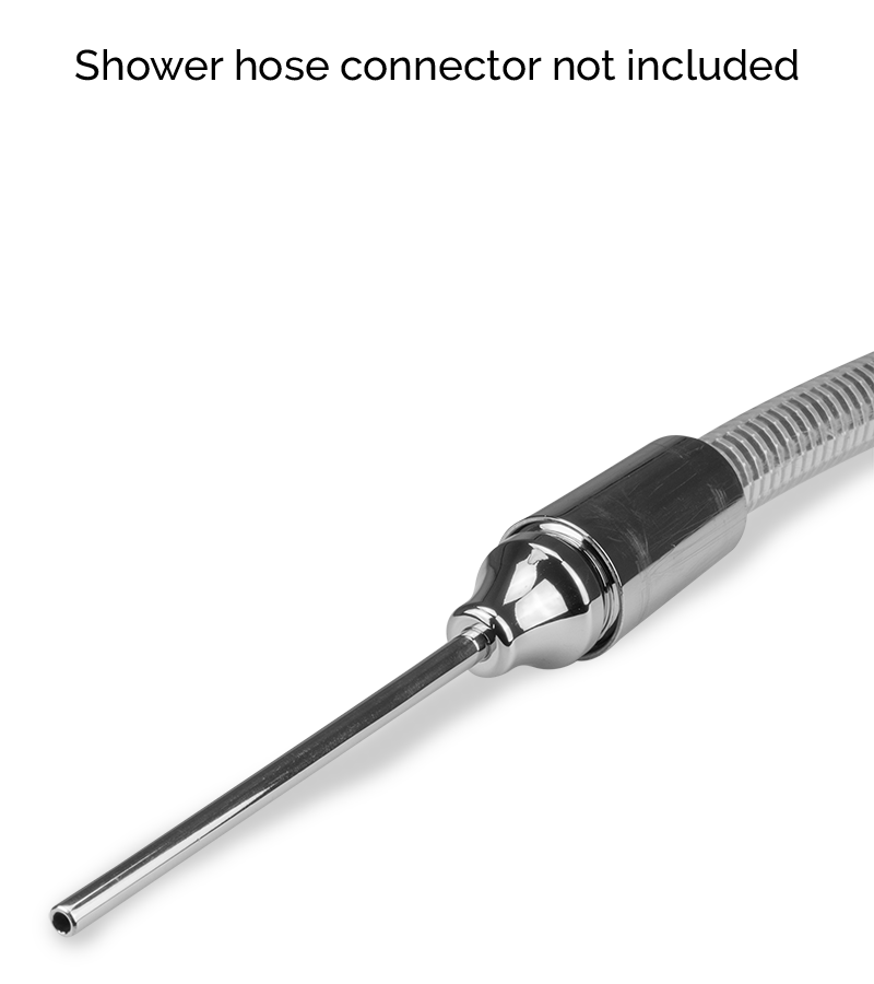 Narrow douche nozzle for anal enema