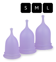 Load image into Gallery viewer, Poppycup menstrual cup 3 sizes