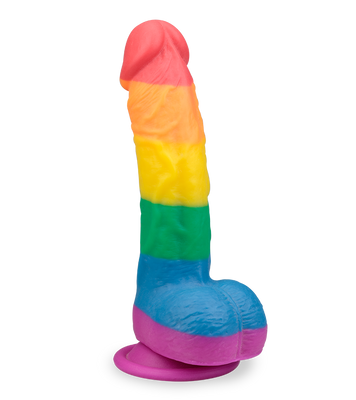 Pride realistic curved suction cup dildo