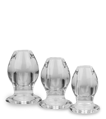 Quory set of 3 hollow butt plugs