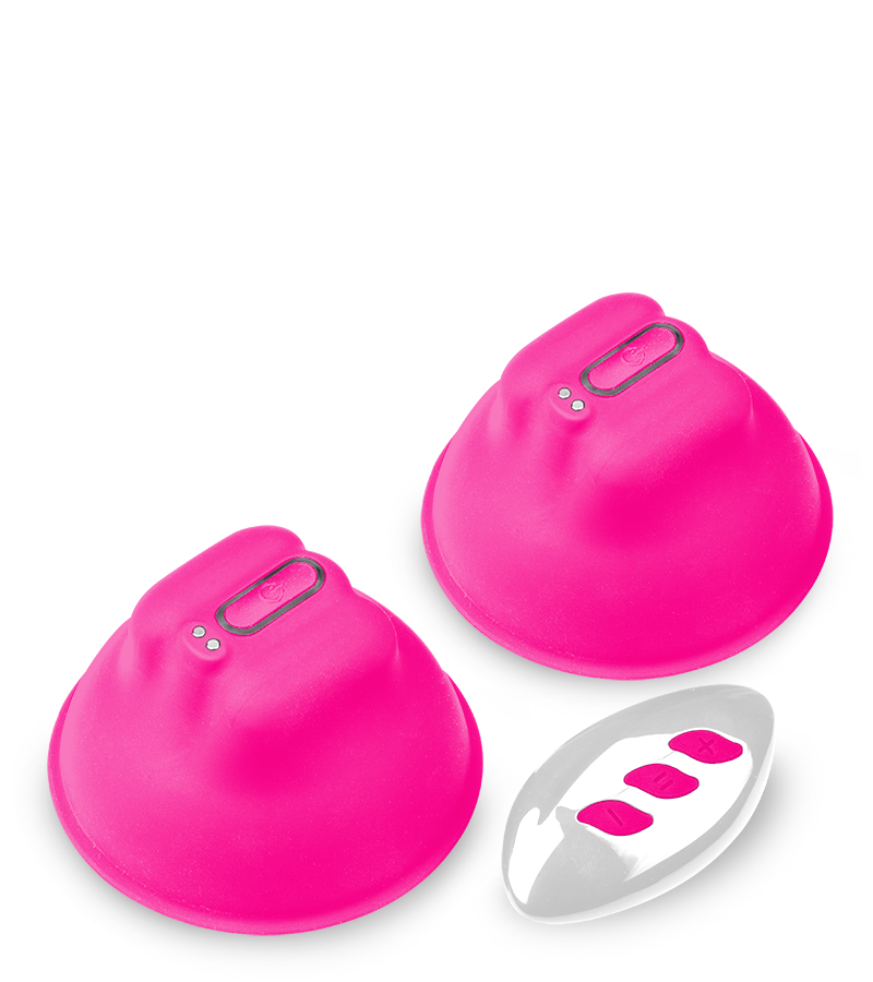 Sila remote controlled vibrating breast stimulator