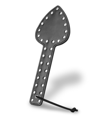 Spade imitation leather studded paddle
