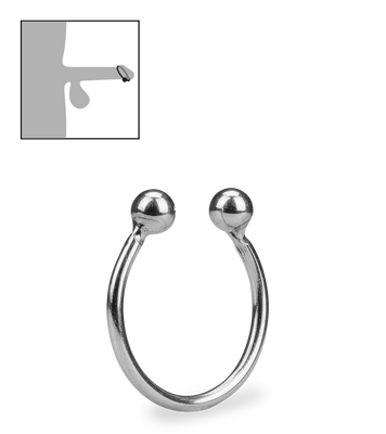 Stainless steel horseshoe cock tip ring