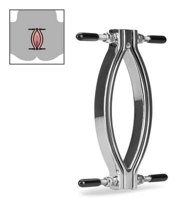 Stainless steel vaginal clamp