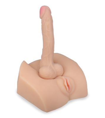 Vagina and dildo masturbator