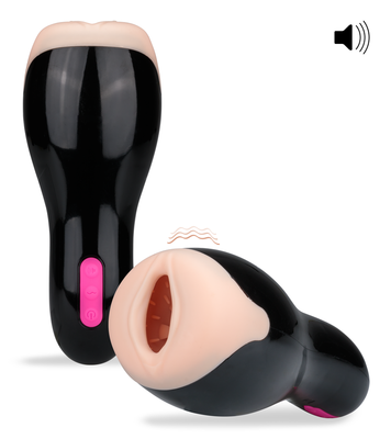 Vibrating masturbator with audio feature 12 modes