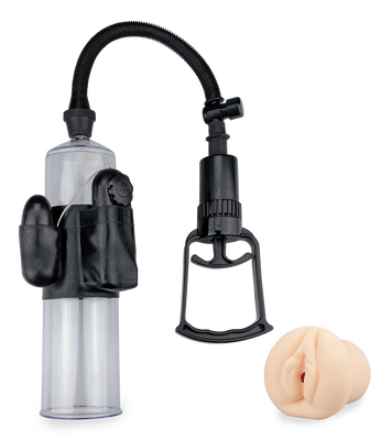 Vibrating penis pump with vagina