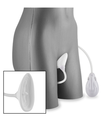 Vibrating textured clitoris pump