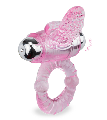 Vibrating tongue cock ring