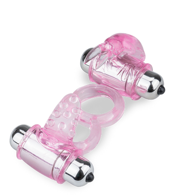 Vibrating tongue rabbit cock ring